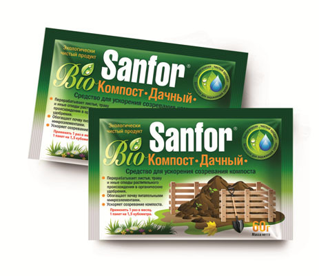 Sanfor средство для ускорения созревания компоста 60 гр